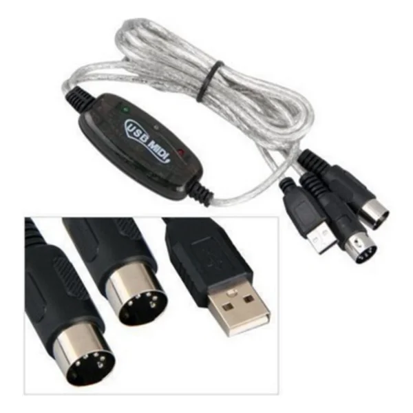Alfais 4590 USB Midi Org Kablosu Çevirici Dönüştürücü Adaptör - Görsel 6