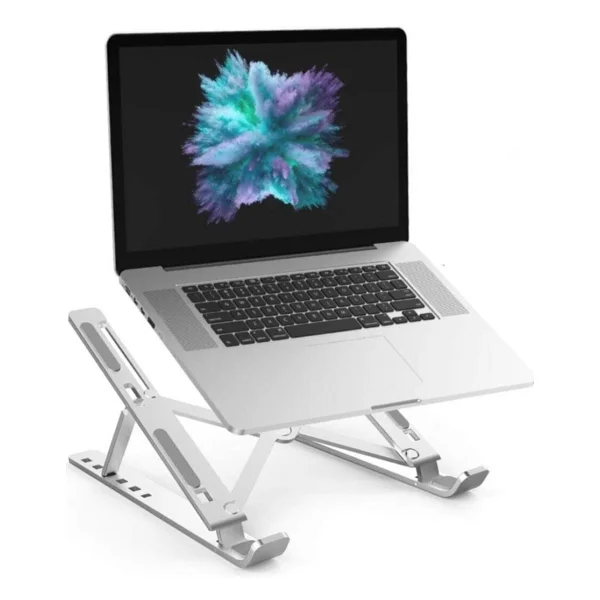 Teknosepetim MacBook Laptop Bilgisayar Standı Notebook Özel Yükseltici Stand Tablet Tutucu Ayarlı Metal - Görsel 3