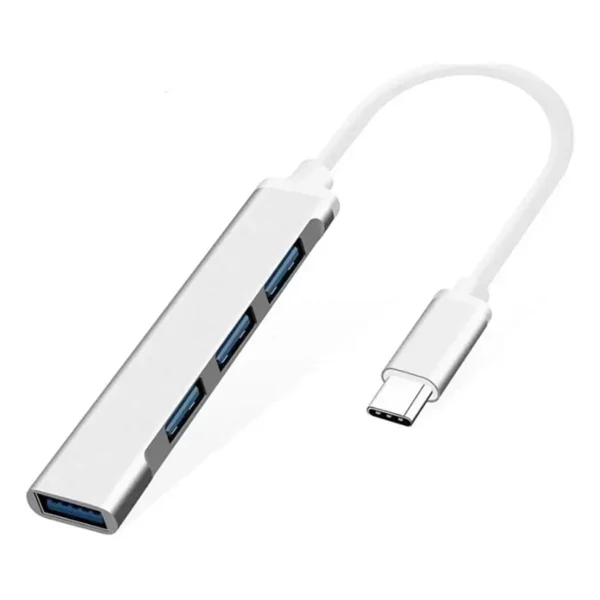 Coverzone Type-C To USB Hub 4 Port Çoklayıcı MacBook İle Uyumlu Çoğaltıcı Adaptör - Görsel 3