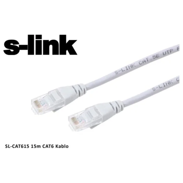 S-Link Sl-Cat615 Utp 15 M Cat6 Patch Kablo - Görsel 3