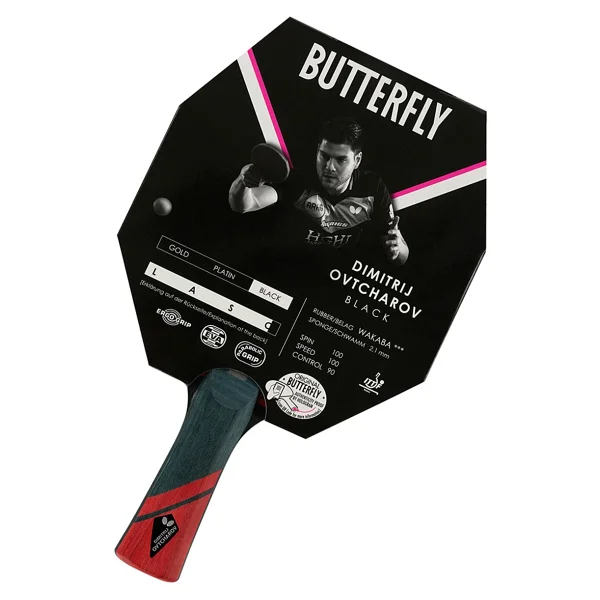 Butterfly Dimitrij Ovtcharov Black Masa Tenisi Raketi - Görsel 2
