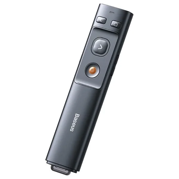 Baseus Orange Dot Lazerli Kablosuz Sunum Kalemi Gri - Görsel 3