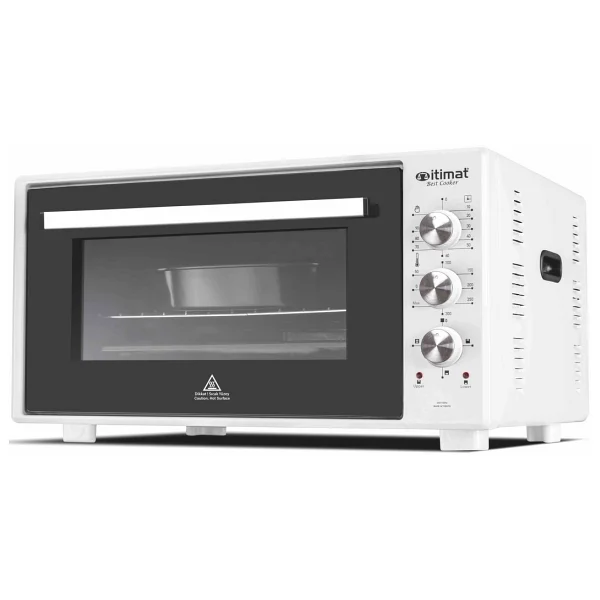 İtimat 8020 Çift Camlı Köşeli 50 Lt Beyaz Midi Fırın - Görsel 3