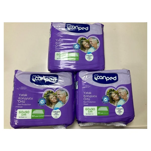 Canped Yatak Koruyucu 30 'lu 60x90 90 Adet 3 Paket - Görsel 2