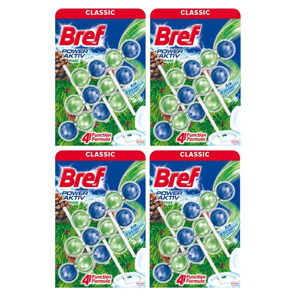 Bref Wc Power Aktiv 3'lü Klozet Bloğu Çam 4 Adet - Görsel 3