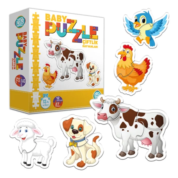 Circle Toys Baby Puzzle Çiftlik Hayvanları - Görsel 6