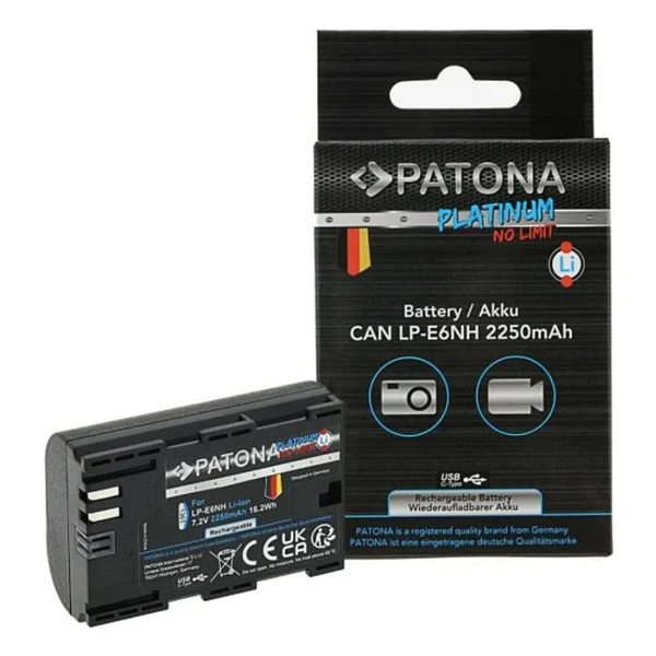 Patona 1361 Platinum Canon Lp-E6nh Fotoğraf Makinesi Bataryası - Görsel 5