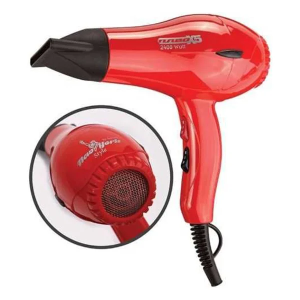 Hector Newyork Style Turbox5 Profesyonel Kırmızı 2400 W Saç Kurutma Makinesi - Görsel 3