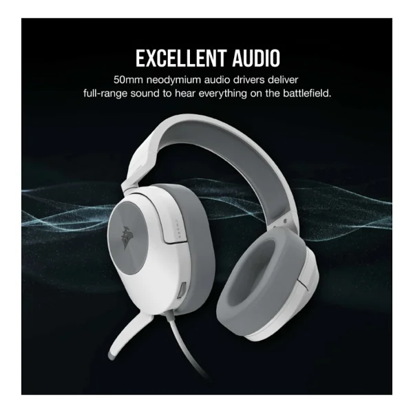 Corsair Hs55 Stereo Kablolu Kulak Üstü Oyuncu Kulaklığı - Görsel 4