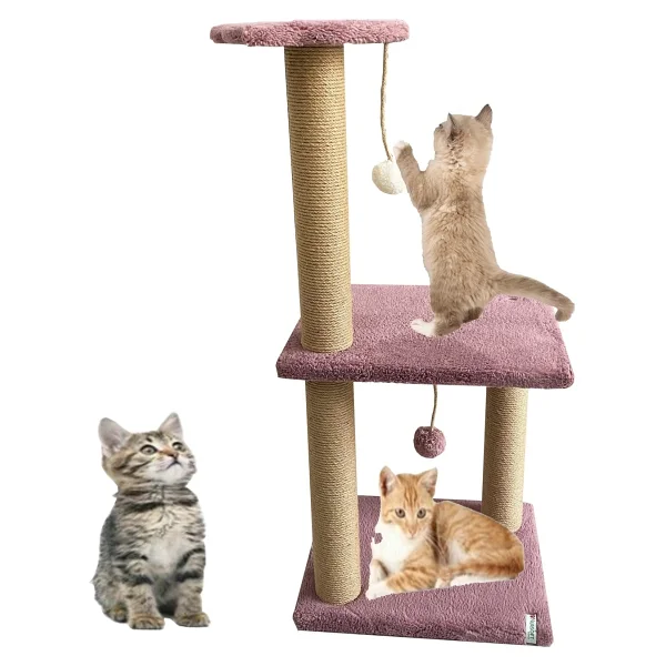 Nursoft Mega Boy Step Kedi Tırmalama Tahtası- Gül Kurusu - Görsel 3
