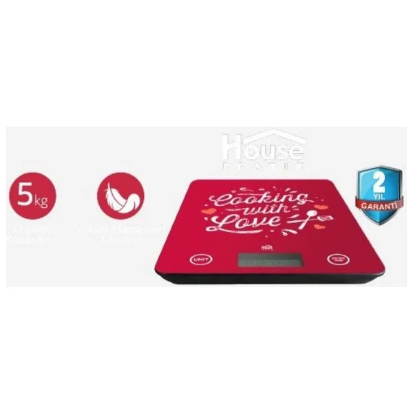 House Pratik Hp36 Dijital Mutfak Tartısı - Görsel 4