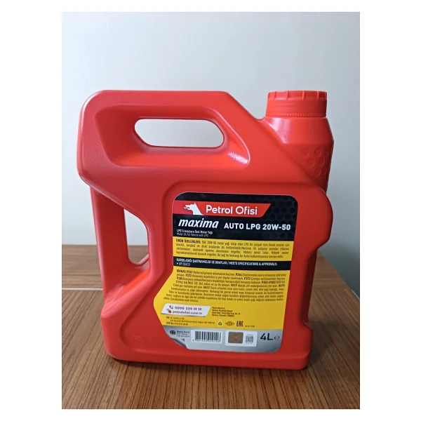 Petrol Ofisi Maxima Auto Lpg 20w-50 4 Lt Motor Yağı - 2026 - Görsel 4