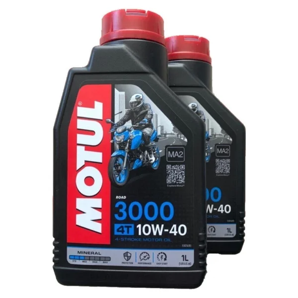 Motul 3000 10w-40 4t 2'li 1 Lt Mineral Motosiklet Yağı - Görsel 3