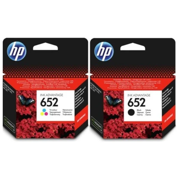 Hp 652 F6v25ae Siyah + Renkli 2'li Set Kartuş - Görsel 6