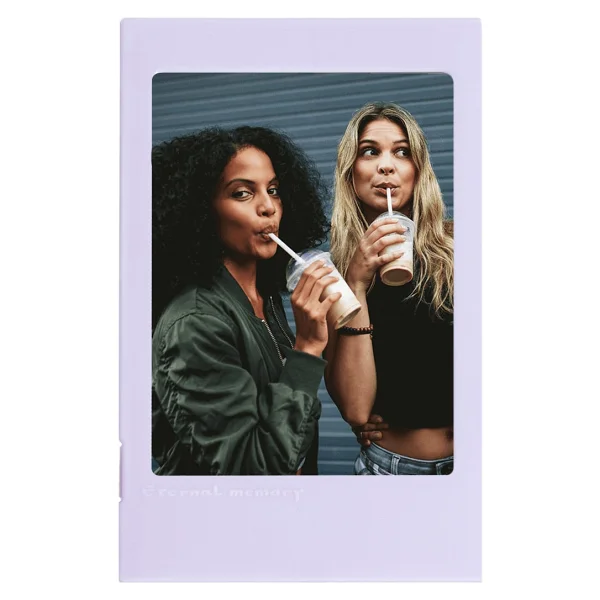 Fujifilm Instax Mini Film Uyumlu Lila Katlanılabilir Fotoğraf Çerçevesi - Görsel 4