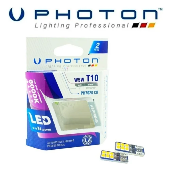 Photon T10 LED Oto Park Plaka Ampulü Beyaz PH7020 W5W - Görsel 3