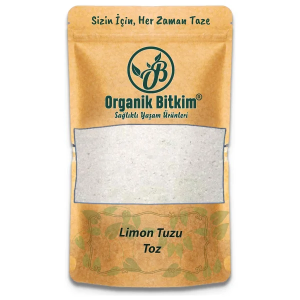 Organik Bitkim 500 Gr Toz Limon Tuzu - Görsel 6