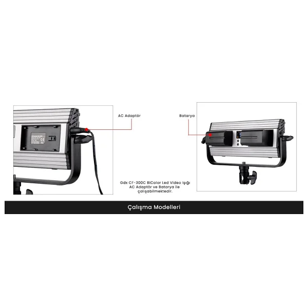 GDX CF-300C BiColor LED Video Işık Sistemi - Görsel 8