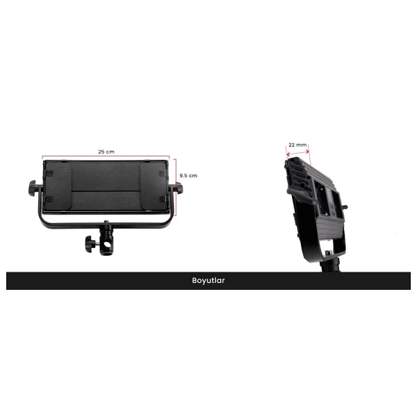 GDX CF-300C BiColor LED Video Işık Sistemi - Görsel 9