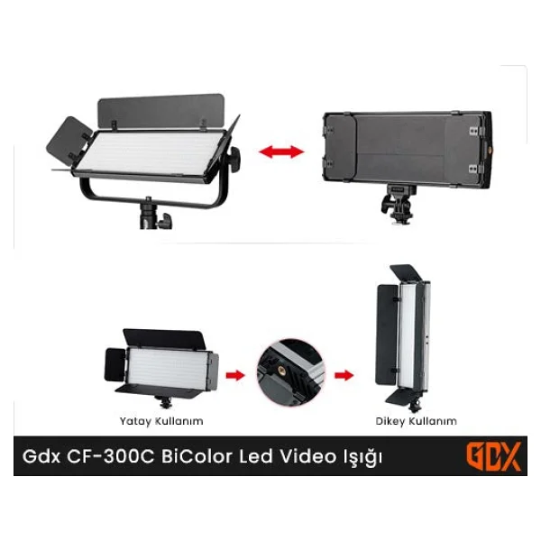 GDX CF-300C BiColor LED Video Işık Sistemi - Görsel 4