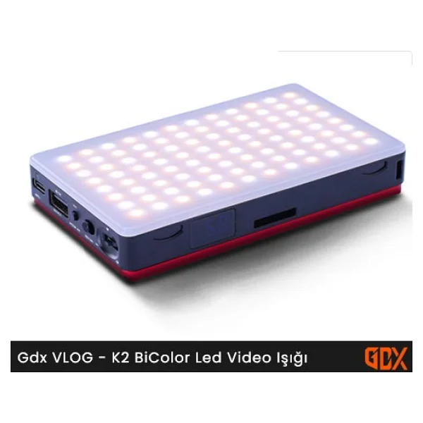 Gdx Vlog K2 Bicolor LED Video Işık Sistemi - Görsel 4