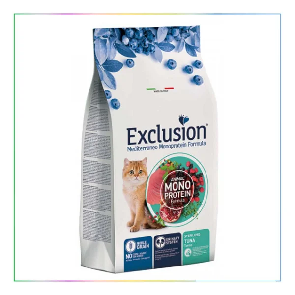 Exclusion Monoprotein Ton Balıklı 1.5 Kg Kısırlaştırılmış Yetişkin Kedi Maması - Görsel 4
