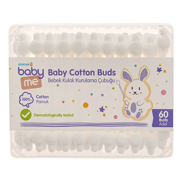 Baby&Me Bebek Kulak Kurulama Çubuğu 60 Adet - Görsel 10