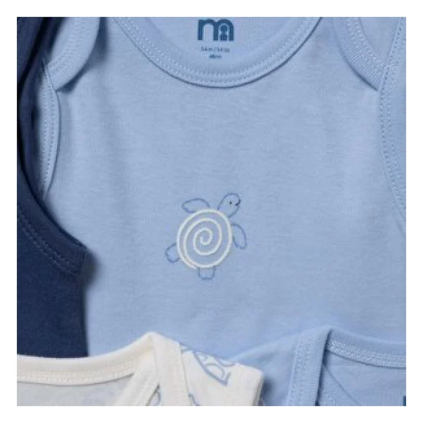 Mothercare Erkek Bebek 5li Body Hayvan Baskılı Çıtçıtlı Zarf Yaka Long Sleeve 3-6 Ay - Görsel 4
