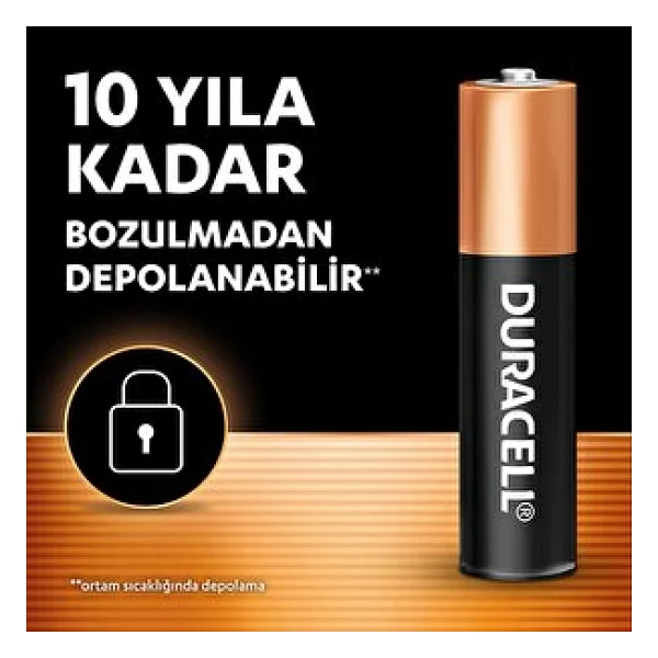 Duracell Lr03/Mn2400 4'lü Alkalin Aaa İnce Kalem Pil - Görsel 3