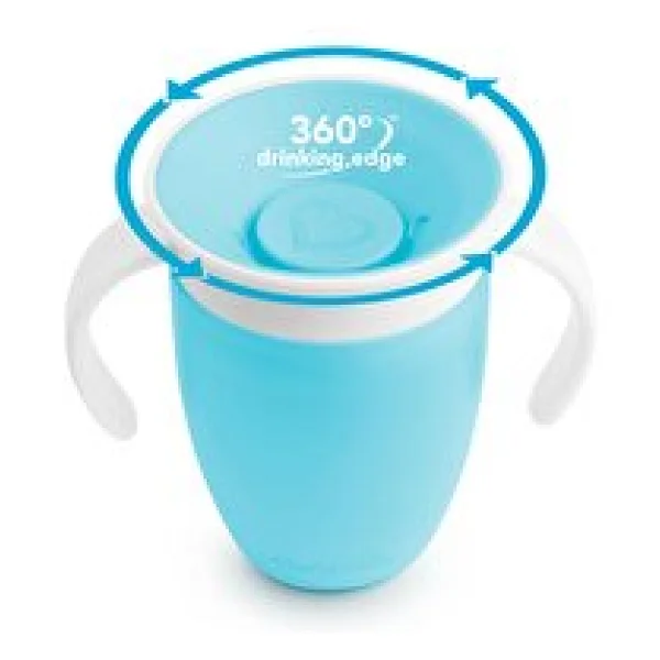 Munchkin Mucize 360° Mavi Alıştırma Bardağı 6 Ay+ 207 Ml - Görsel 4