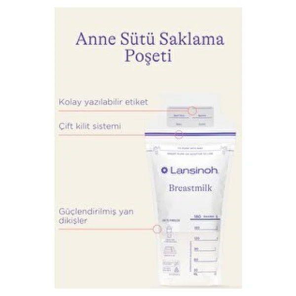 Lansinoh Anne Sütü Saklama Poşeti 50 Adet - Görsel 9