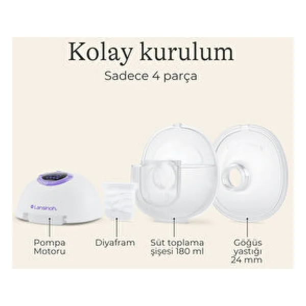 Lansinoh Çiftli Giyilebilir Göğüs Pompası - Görsel 7