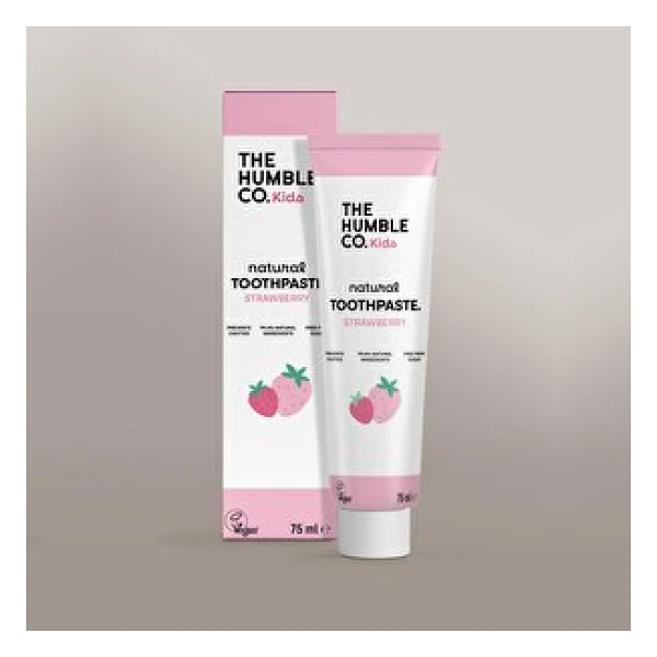 The Humble Co. Çilek Aromalı 75 Ml Florürlü Çocuk Diş Macunu - Görsel 2