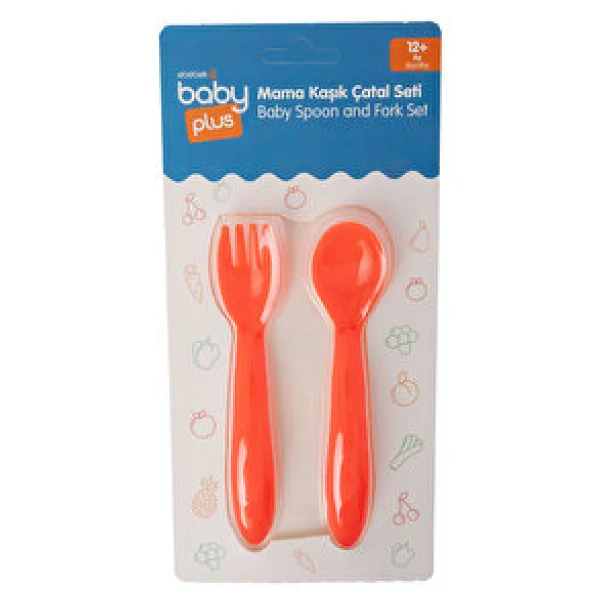 Baby Plus Bebek Mama Kaşık Çatal Seti - Görsel 7
