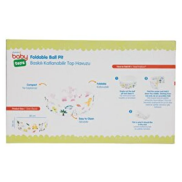 Baby&Toys Baskılı Katlanır Top Havuzu Byt-7346 - Görsel 9