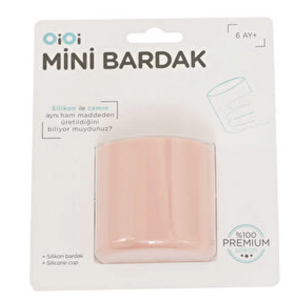Oioi Silikon Mini Bardak Pembe - Görsel 3