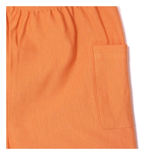 HelloBaby Erkek Bebek Basic Şort Reçme Paça Turuncu 9 Ay - Görsel 5