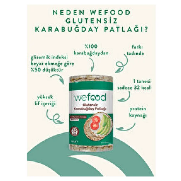 Wefood Glutensiz Karabuğday Patlağı 100 Gr - Görsel 3