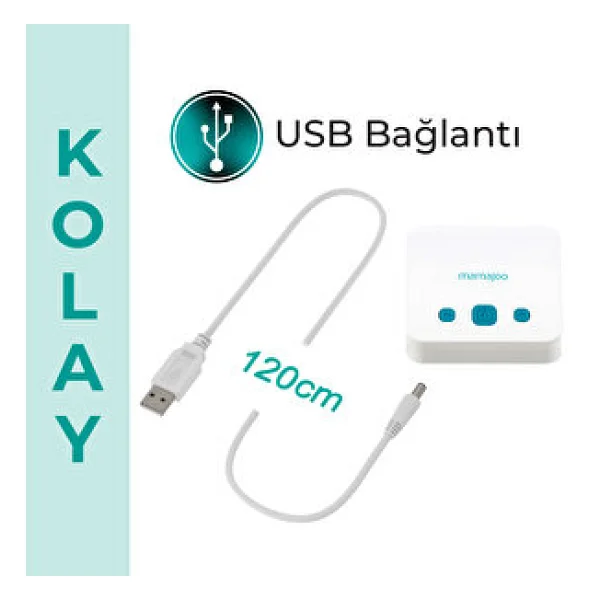 Mamajoo 2858 USB Çiftli Elektrikli Göğüs Pompası - Görsel 6