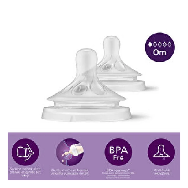 Philips Avent Scy961/02 Natural Response No:1 0 Ay+ 2'li Biberon Emziği - Görsel 5