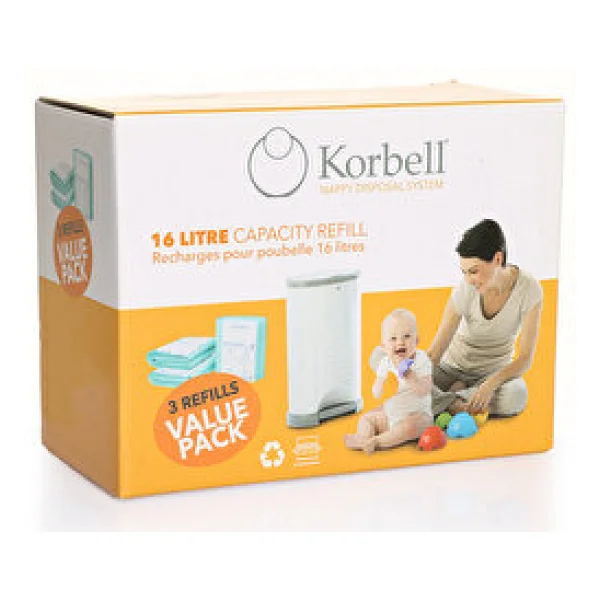 Korbell 1485'li Kirli Bebek Bezi Çöp Poşeti - Görsel 7