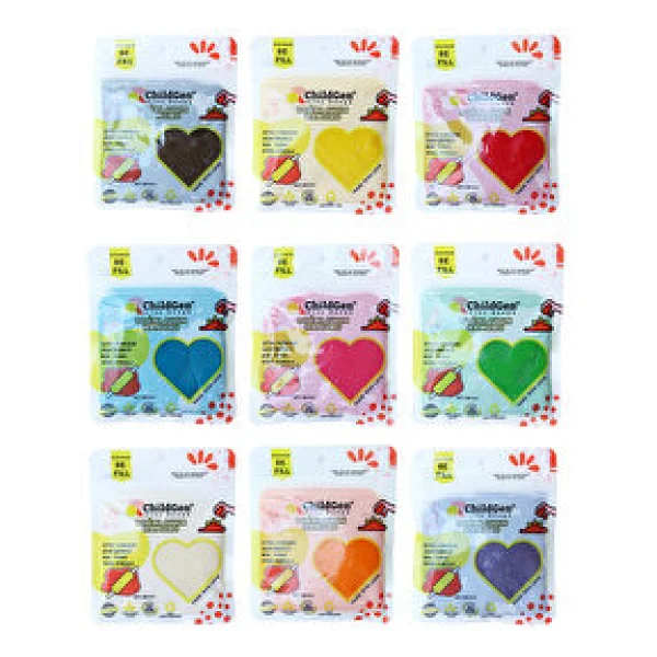 Childgen Ecopack-Refil Vakkumlu Kartuş Paket 9'lu 125 Gr Oyun Hamuru - Görsel 6