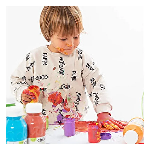 Childgen Süper Yıkanabilir 50 Ml 6'lı Parmak Boya Seti - Görsel 9