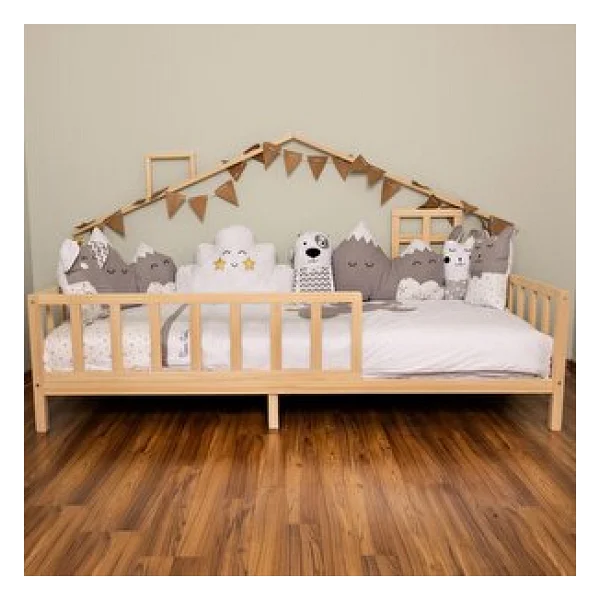 Baby Plus Arkası Çatılı 90x190 Cm Montessori Karyola - Görsel 8