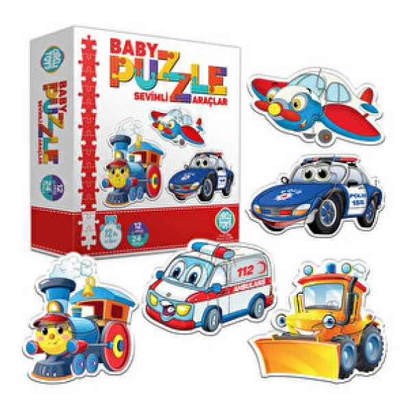 Circle Toys Baby Puzzle Sevimli Araçlar - Görsel 3