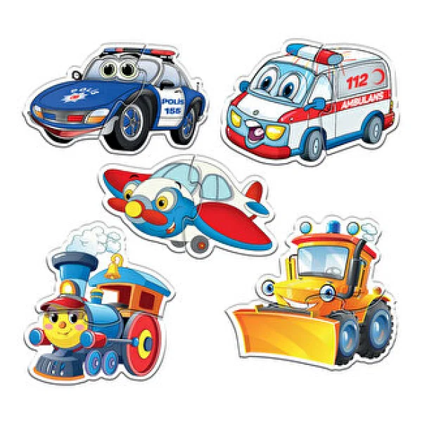 Circle Toys Baby Puzzle Sevimli Araçlar - Görsel 4