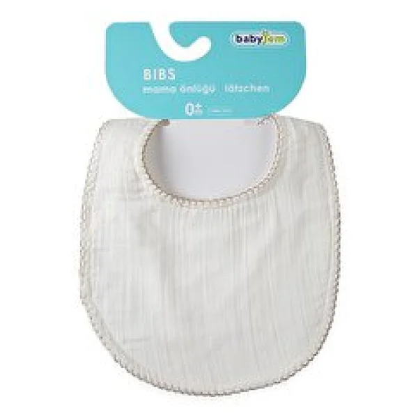Babyjem 811 Bürümcük Müslin Ekru Önlük - Görsel 6