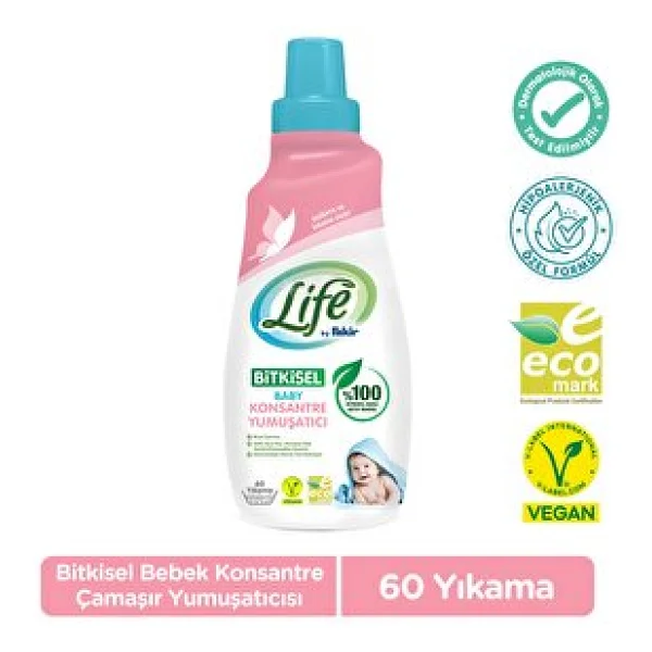 Life By Fakir Baby Bitkisel Konsantre Bebek Çamaşır Yumuşatıcı 1500 Ml - Görsel 2