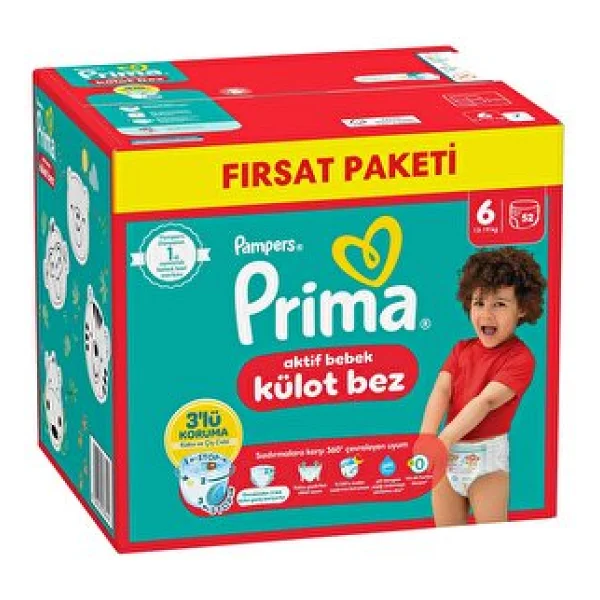 Prima 6 Numara Extra Large 52'li Külot Bez - Görsel 2