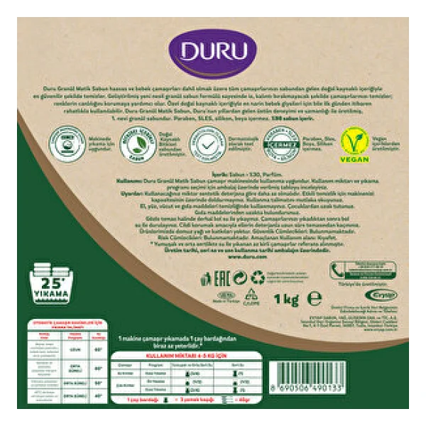 Duru Klasik Granül Matik Sabun 1 Kg - Görsel 7